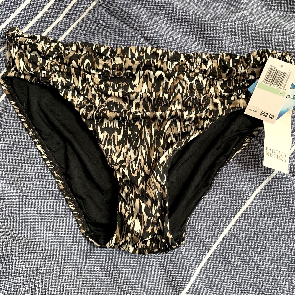 NWT Badgley Mischka Zara bikini bottom size 8